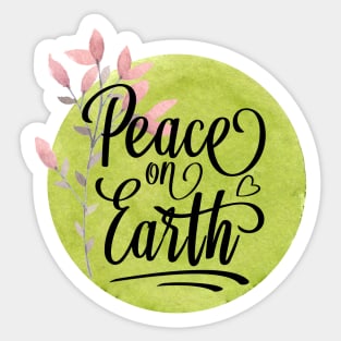 Peace On Earth Sticker